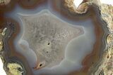 Polished Banded Laguna Agate Half - Mexico #323891-1